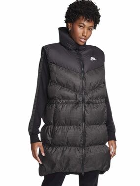 Nike Windpuffer Therma-FIT Loose Long Puffer Vest Size Small